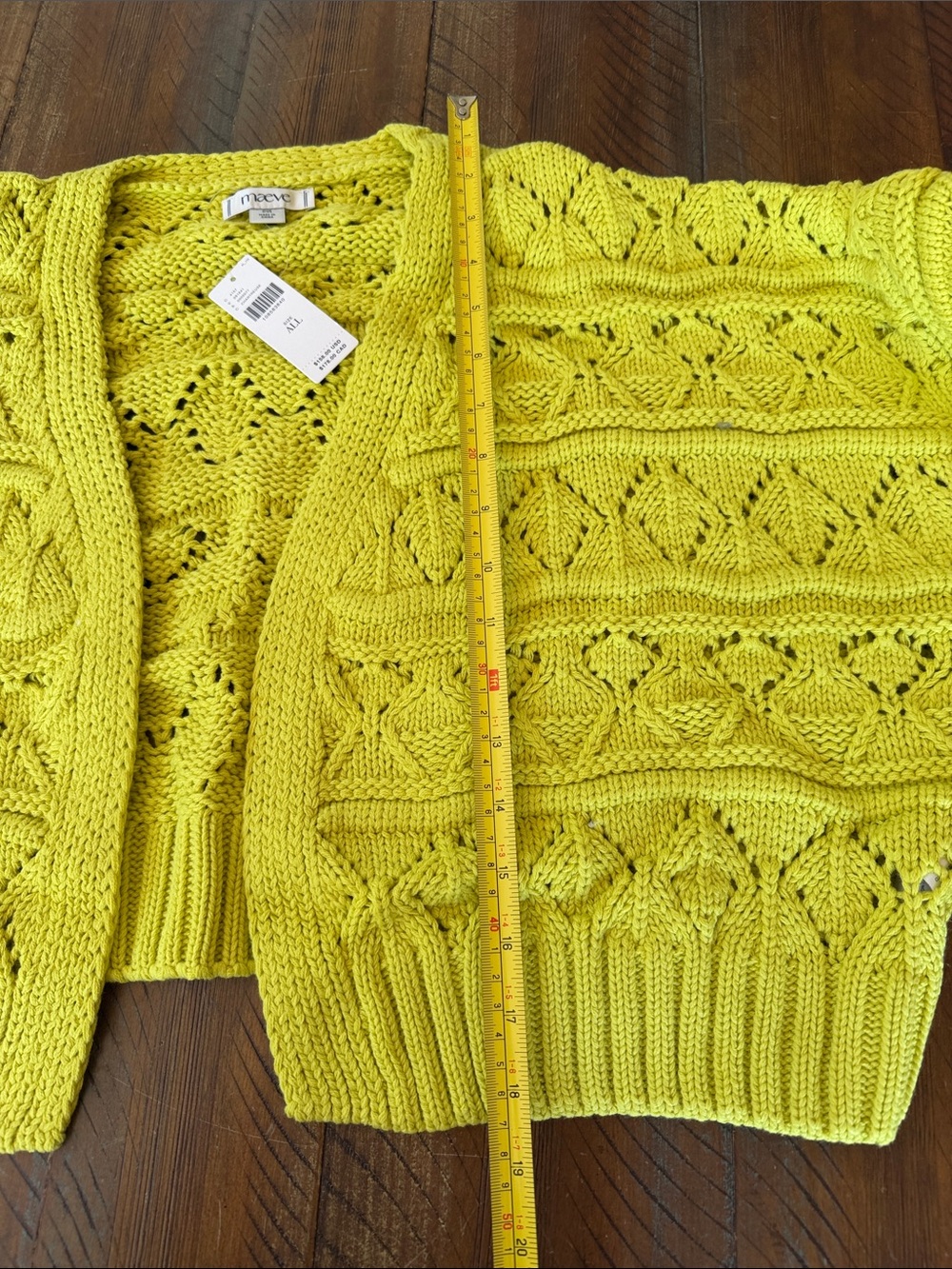 Women’s Anthropologie Maeve Chunky Knit Sweater New NWT Cardigan - Picture 7 of 7